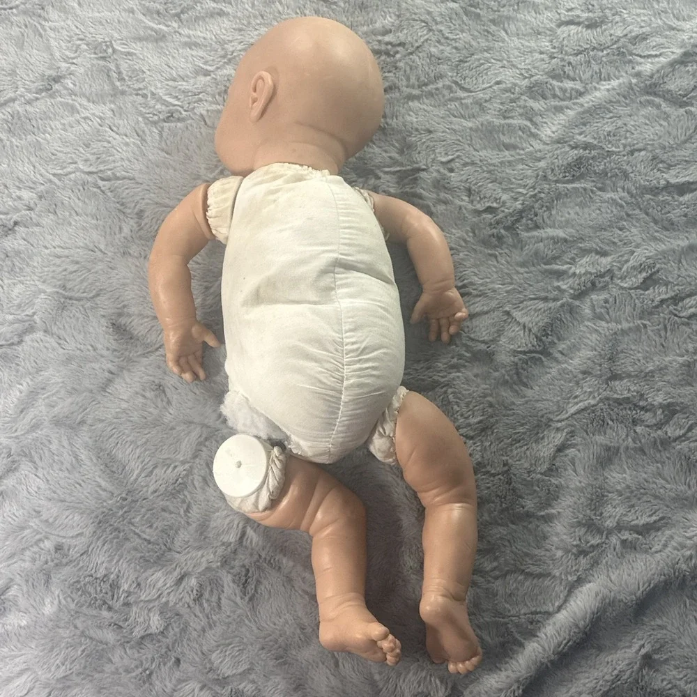 Nines d'Onil Spain Sleeping Baby Doll Cloth Body Vinyl Limbs For Parts Repair